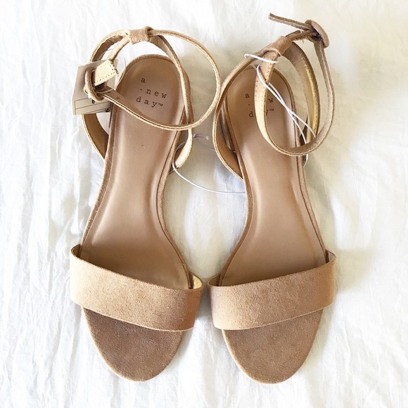 a new day Shoes - a new day Flat Ankle Strap Block Heels